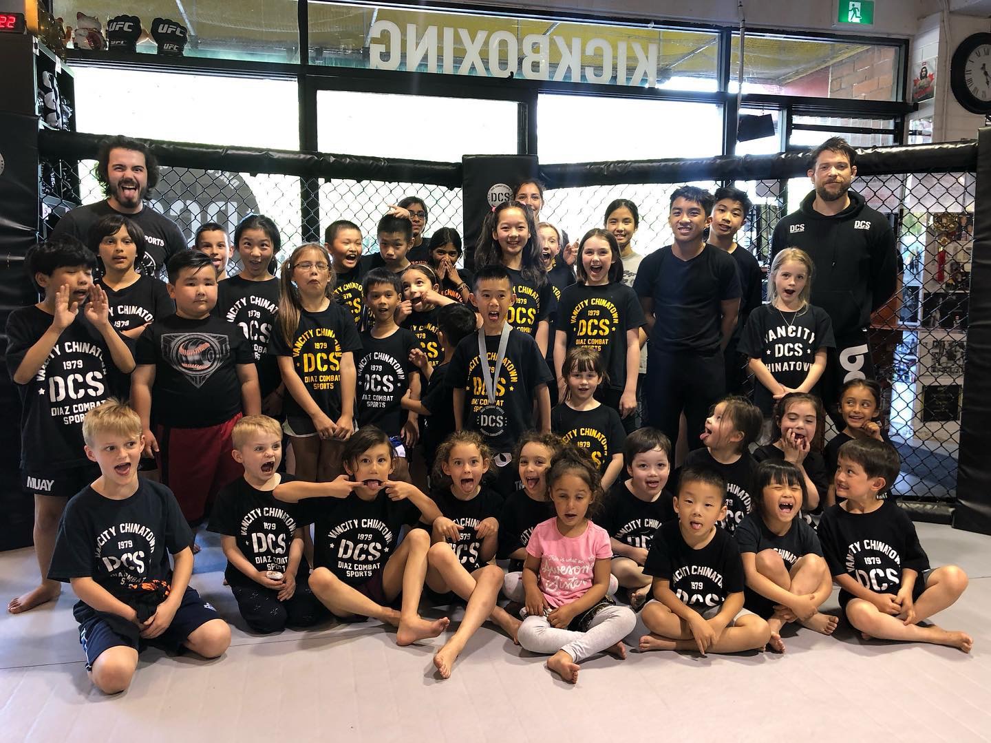 Groups shot after children's martial arts class in Vancouver