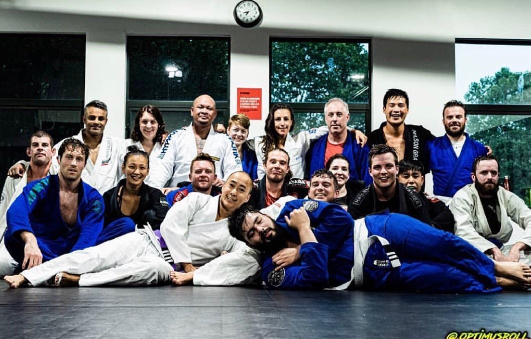 Group photo after jiu-jitsu class in Vancouver